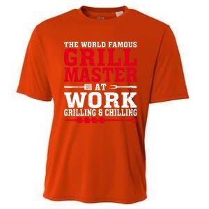 The The Myth The Grill Master Grillmaster Bbq Gift Cooling Performance Crew T-Shirt