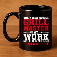 The The Myth The Grill Master Grillmaster Bbq Gift 11oz C Handle Ceramic Mug