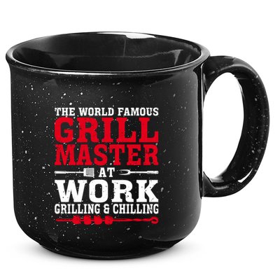 The The Myth The Grill Master Grillmaster Bbq Gift 15oz Campfire Ceramic Mug