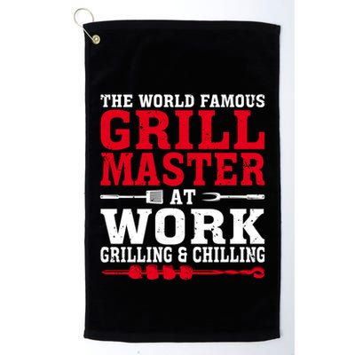 The The Myth The Grill Master Grillmaster Bbq Gift Golf Towel