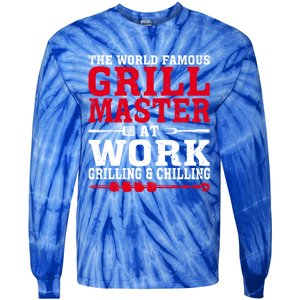 The The Myth The Grill Master Grillmaster Bbq Gift Tie-Dye Long Sleeve Shirt