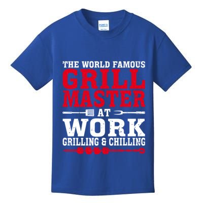 The The Myth The Grill Master Grillmaster Bbq Gift Kids T-Shirt