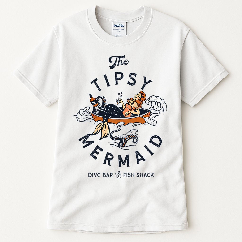 The Tipsy Mermaid Dive Bar & Fish Shack Tall T-Shirt
