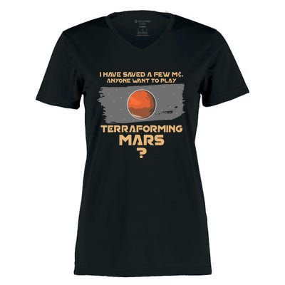 Terraforming The Mars Board Game Board Games Board Gamer Women's Momentum V-Neck T-Shirt