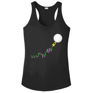 To The Moon Uptrend Trader Funny Gift Ladies PosiCharge Competitor Racerback Tank