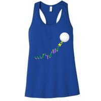 To The Moon Uptrend Trader Funny Gift Women's Racerback Tank