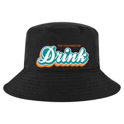 This Team Make Me Drink Miami Football Cool Comfort Performance Bucket Hat