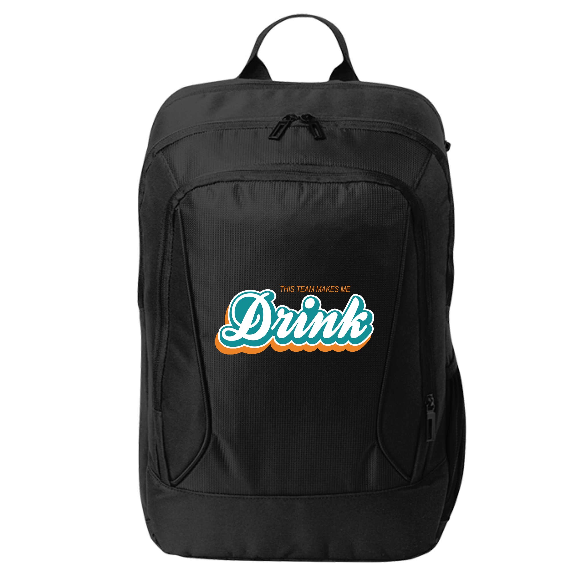 This Team Make Me Drink Miami Football City Backpack