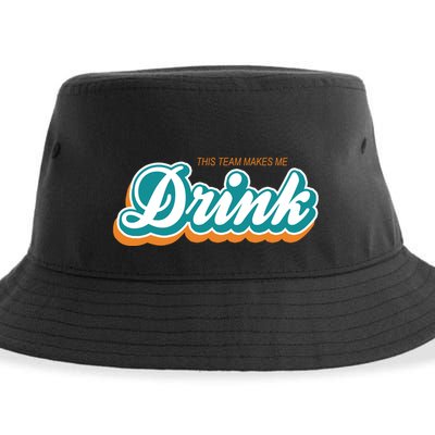 This Team Make Me Drink Miami Football Sustainable Bucket Hat