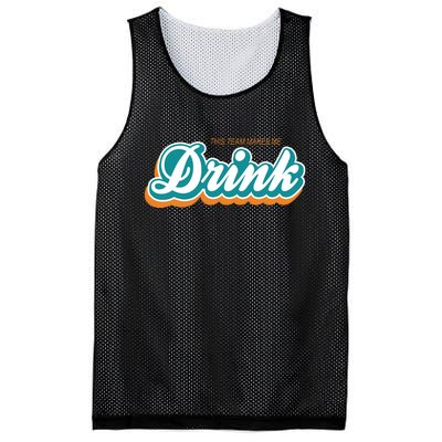 This Team Make Me Drink Miami Football Mesh Reversible Basketball Jersey Tank