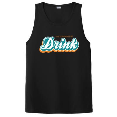 This Team Make Me Drink Miami Football PosiCharge Competitor Tank