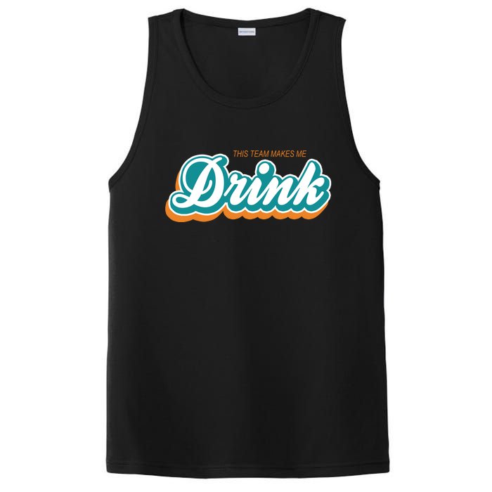 This Team Make Me Drink Miami Football PosiCharge Competitor Tank