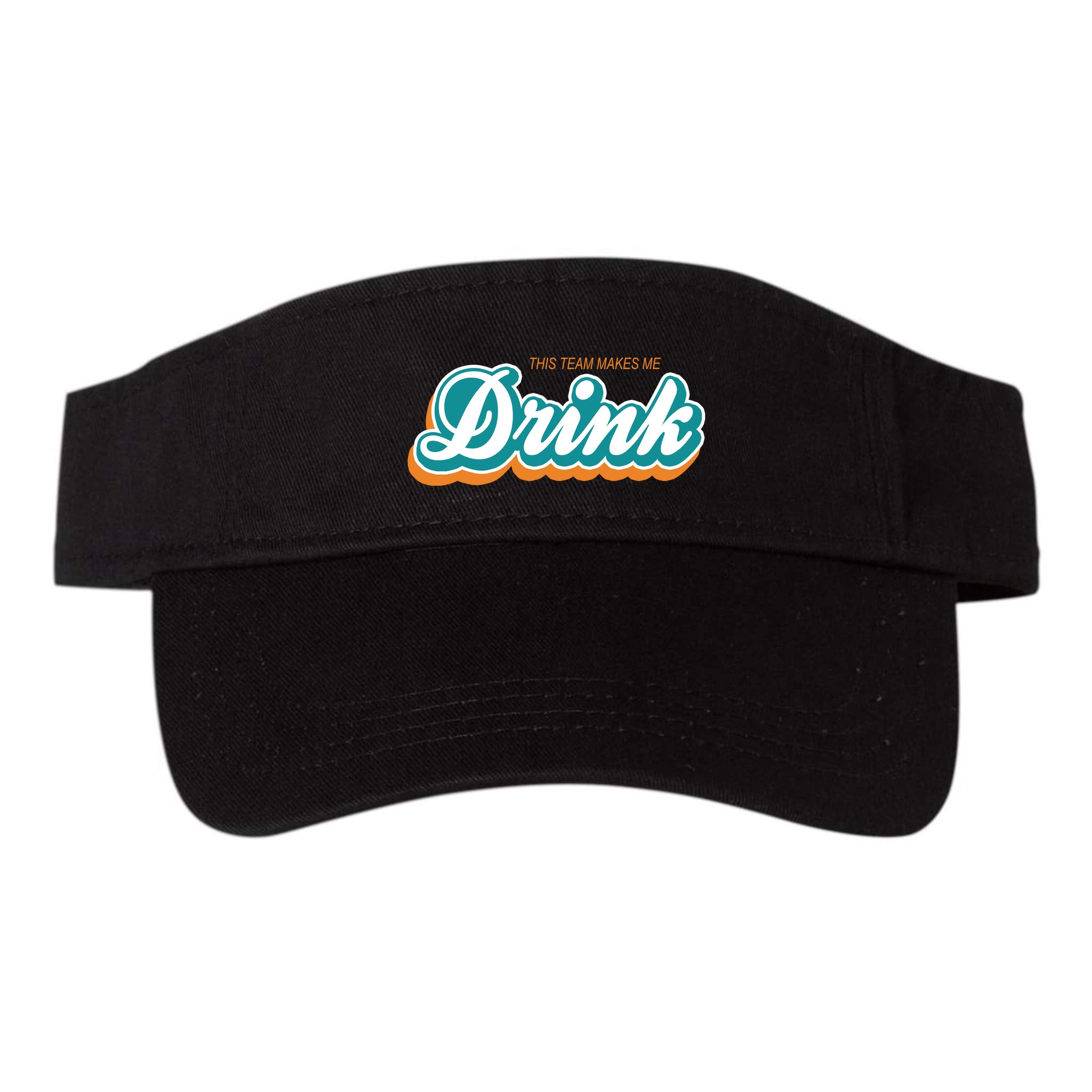 This Team Make Me Drink Miami Football Visor