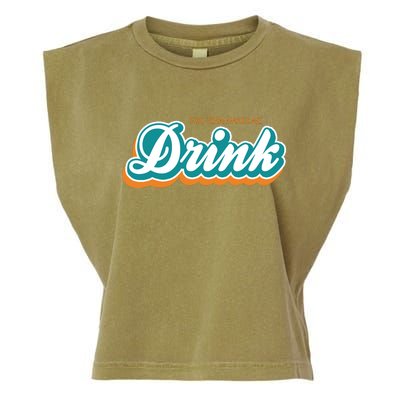 This Team Make Me Drink Miami Football Garment-Dyed Women's Muscle Tee