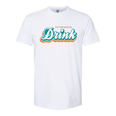 This Team Make Me Drink Miami Football Softstyle® CVC T-Shirt