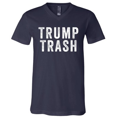 Trump Trash Maga Garbage Truck Proud Garbage American Trump Vance 2024 V-Neck T-Shirt