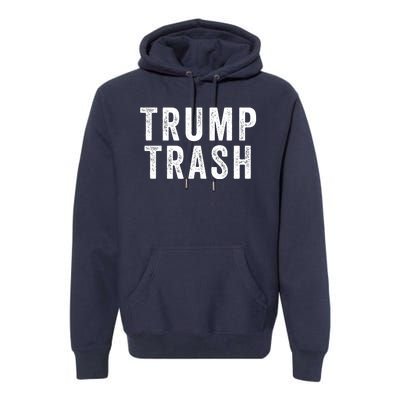 Trump Trash Maga Garbage Truck Proud Garbage American Trump Vance 2024 Premium Hoodie