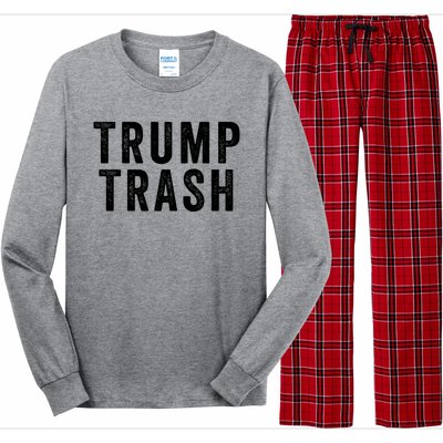 Trump Trash Maga Garbage Truck Proud Garbage American Trump Vance 2024 Long Sleeve Pajama Set