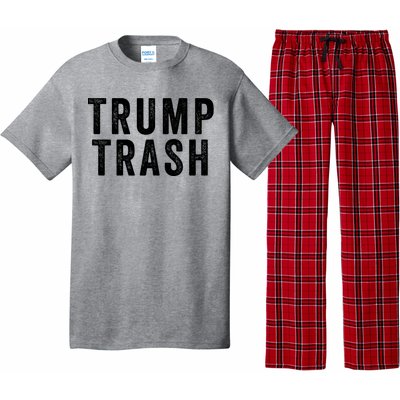 Trump Trash Maga Garbage Truck Proud Garbage American Trump Vance 2024 Pajama Set