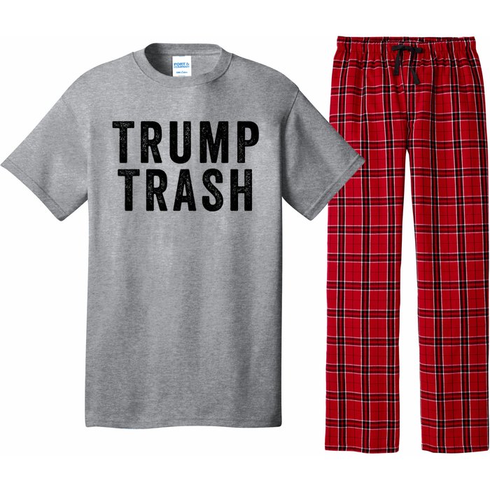 Trump Trash Maga Garbage Truck Proud Garbage American Trump Vance 2024 Pajama Set