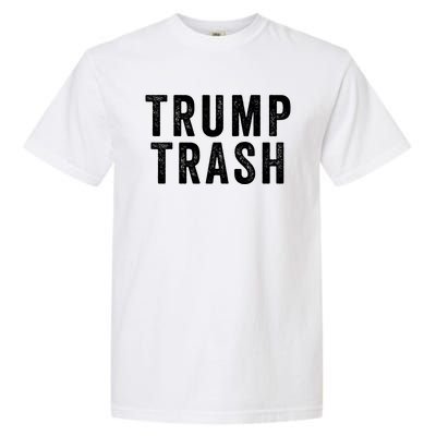 Trump Trash Maga Garbage Truck Proud Garbage American Trump Vance 2024 Garment-Dyed Heavyweight T-Shirt