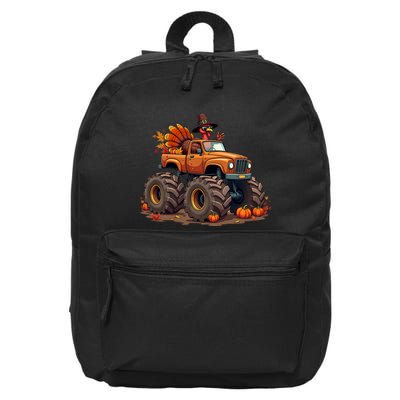 Thanksgiving Turkey Monster Truck 16 in Basic Backpack