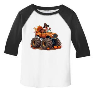 Thanksgiving Turkey Monster Truck Toddler Fine Jersey T-Shirt