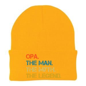 The The Myth The Legend Gift Opa Dad Knit Cap Winter Beanie