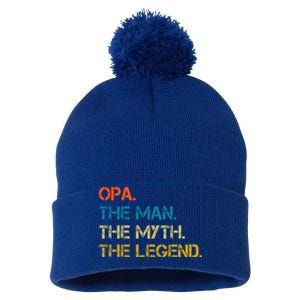 The The Myth The Legend Gift Opa Dad Pom Pom 12in Knit Beanie