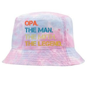 The The Myth The Legend Gift Opa Dad Tie-Dyed Bucket Hat