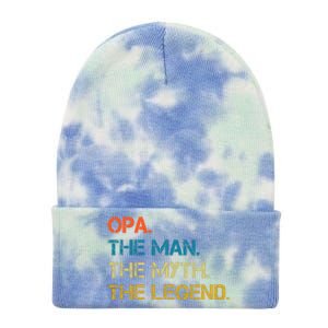 The The Myth The Legend Gift Opa Dad Tie Dye 12in Knit Beanie