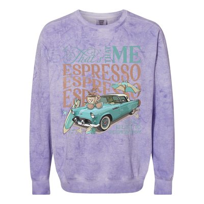 That’S That Me Espresso Colorblast Crewneck Sweatshirt