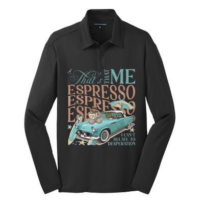 That’S That Me Espresso Silk Touch Performance Long Sleeve Polo