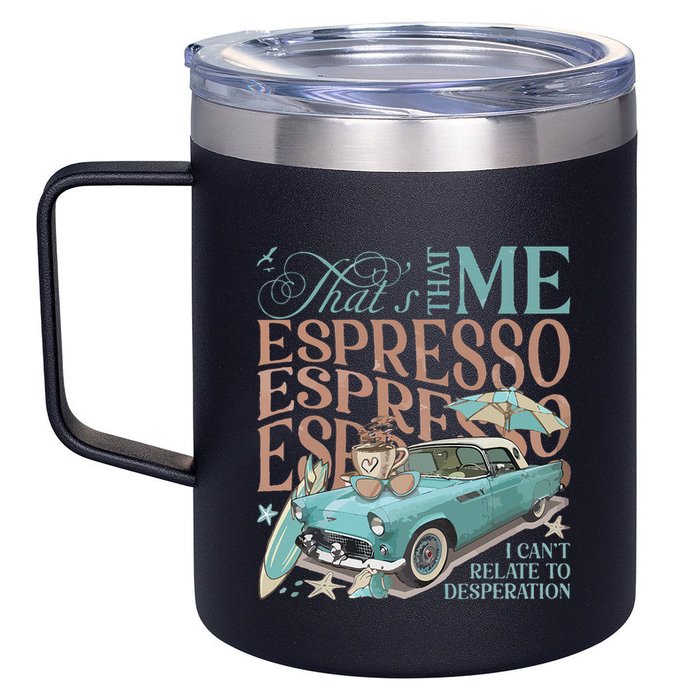 That’S That Me Espresso 12oz Stainless Steel Coffee Mug