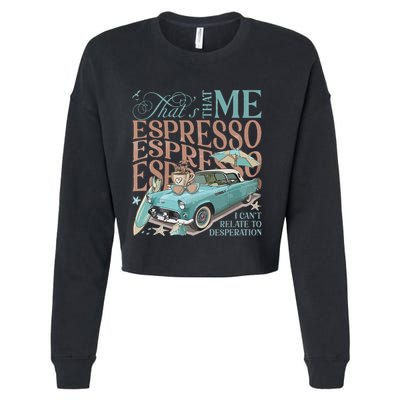 That’S That Me Espresso Cropped Pullover Crew