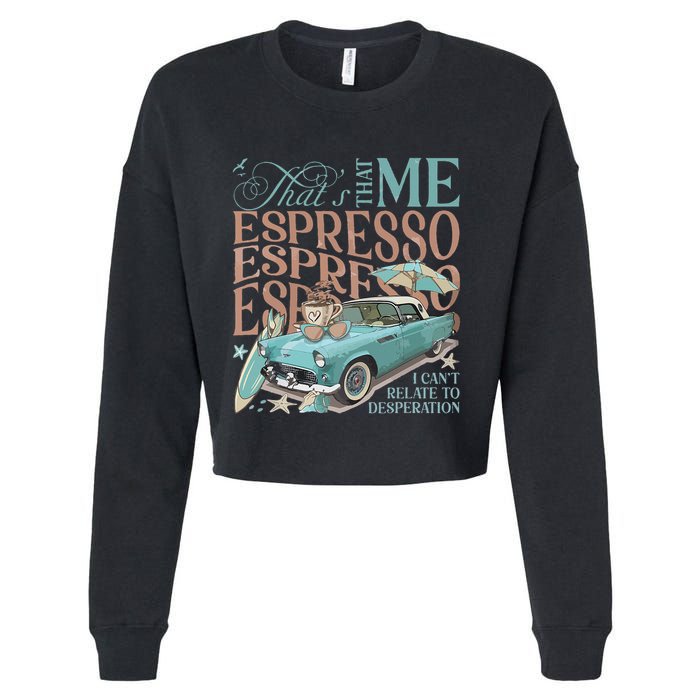 That’S That Me Espresso Cropped Pullover Crew