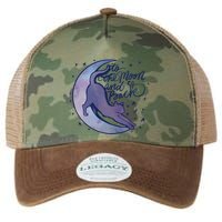 To The Moon And Back Witch Moon Kitten Cats Gift Legacy Tie Dye Trucker Hat