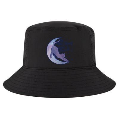 To The Moon And Back Witch Moon Kitten Cats Gift Cool Comfort Performance Bucket Hat