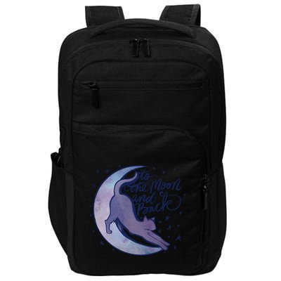 To The Moon And Back Witch Moon Kitten Cats Gift Impact Tech Backpack