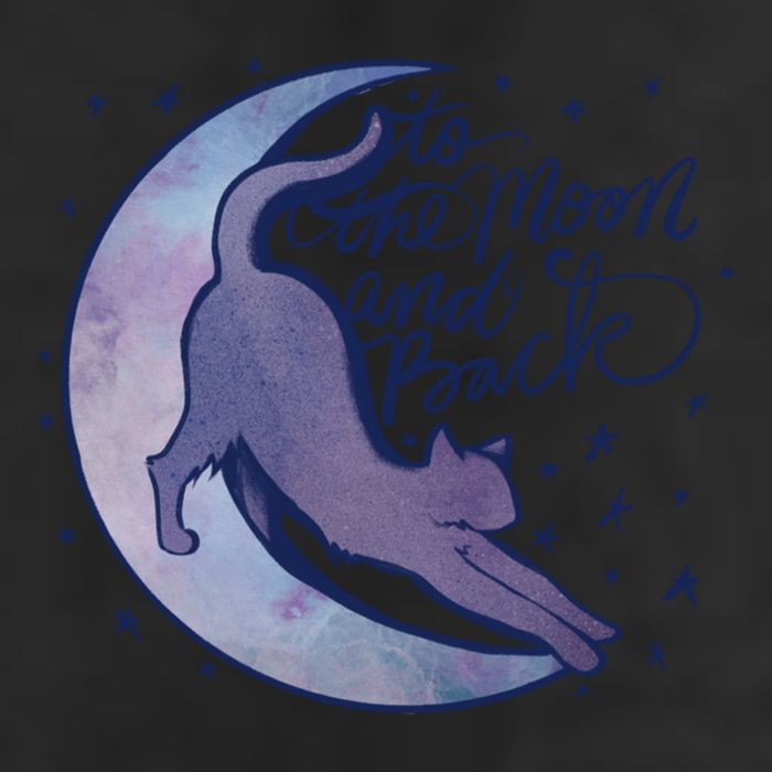 To The Moon And Back Witch Moon Kitten Cats Gift Adult Drive Performance Visor