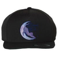 To The Moon And Back Witch Moon Kitten Cats Gift Wool Snapback Cap