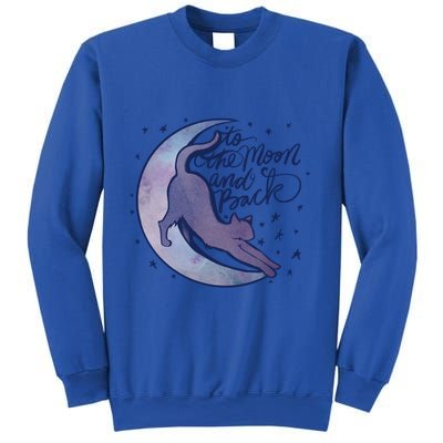 To The Moon And Back Witch Moon Kitten Cats Gift Sweatshirt