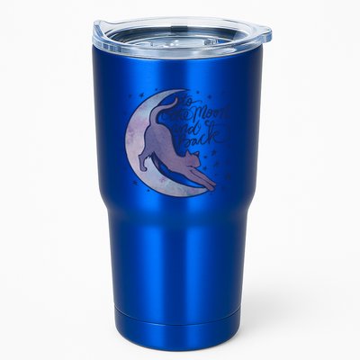 To The Moon And Back Witch Moon Kitten Cats Gift Tumbler