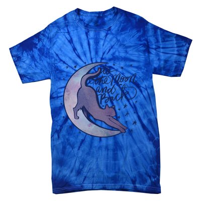To The Moon And Back Witch Moon Kitten Cats Gift Tie-Dye T-Shirt