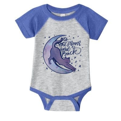 To The Moon And Back Witch Moon Kitten Cats Gift Infant Baby Jersey Bodysuit