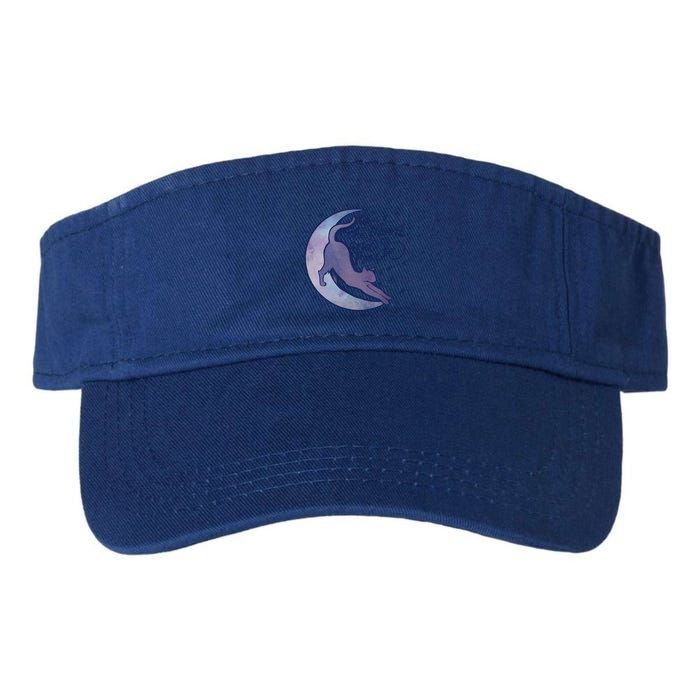 To The Moon And Back Witch Moon Kitten Cats Gift Visor