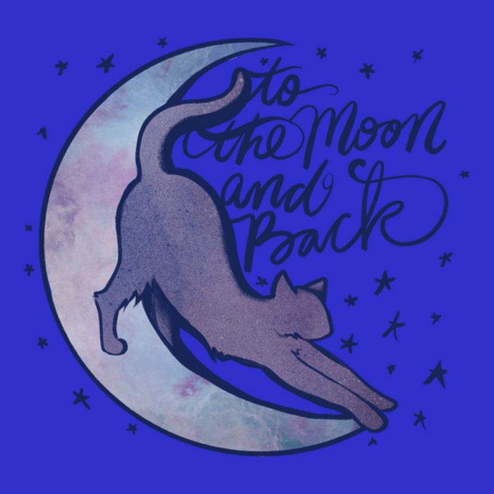 To The Moon And Back Witch Moon Kitten Cats Gift Visor