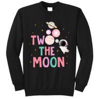 Two The Moon Birthday Outfit Girl 2 Year Old 2nd Bday Sweatshirt