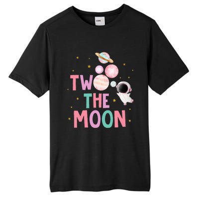 Two The Moon Birthday Outfit Girl 2 Year Old 2nd Bday Tall Fusion ChromaSoft Performance T-Shirt