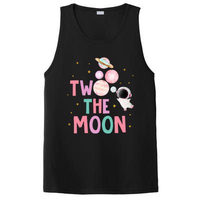 Two The Moon Birthday Outfit Girl 2 Year Old 2nd Bday PosiCharge Competitor Tank